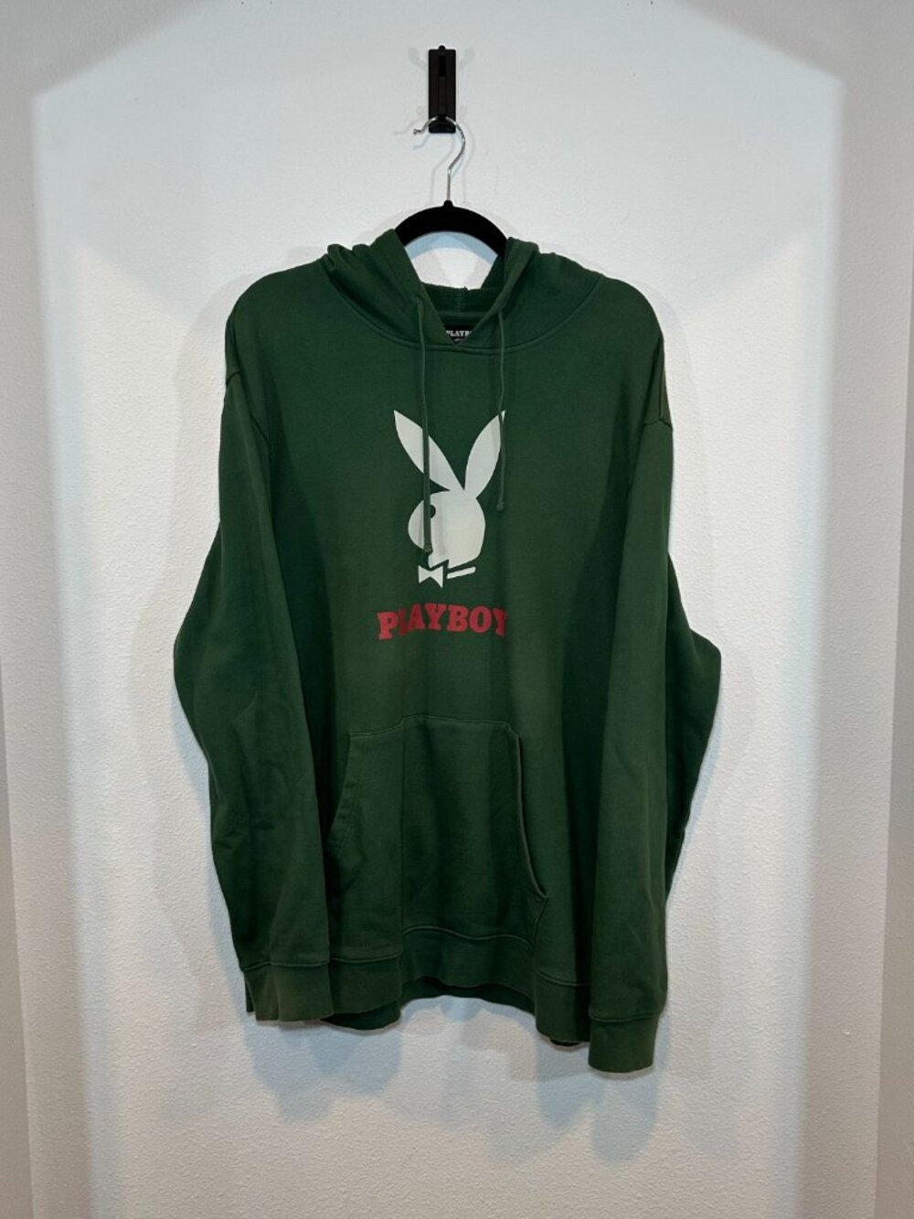 Playboy by PacSun Men's Green Pullover Hoodie Sweater Size Extra Large